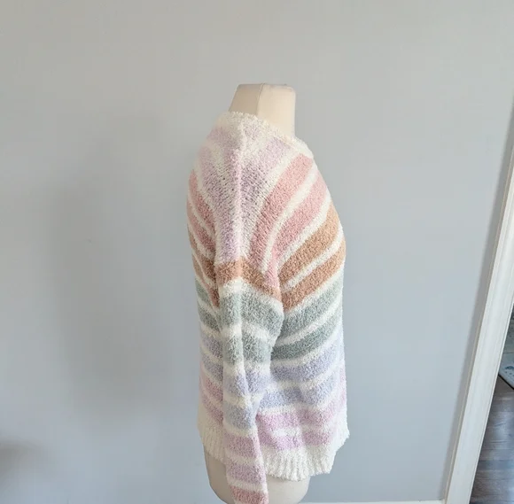 Women's Show Me Your Mumu Sweater Small Pastel Stripe - Picture 5 of 6